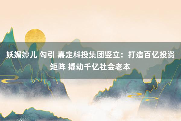 妖媚婷儿 勾引 嘉定科投集团竖立:打造百亿投资矩阵 撬动千亿社会老本
