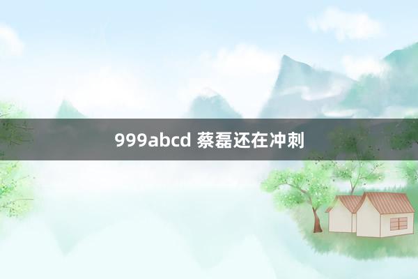 999abcd 蔡磊还在冲刺